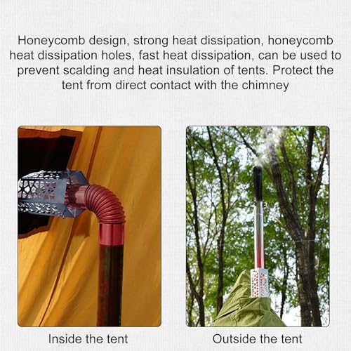 Protector aislante de chimeneas hueco para evitar quemaduras 7