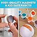 National Geographic Magnetic Solar System Painting Kit – 3D Magnet Making Kit, Paint 8 Planets & The Sun, Craft Kit with Paints, Brushes, Magnets & More, Kids Art Kit, DIY Magnets