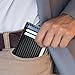 Chelmon Slim Wallet for Men, Minimalist Front Pocket RFID Blocking Credit Card Holder, Black Carbon