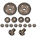 Vikye 16-teiliges Metallgetriebe-Ersatzteil, hocheffizientes Starkes Metallgetriebe-Upgrade-Teile für Wltoys 12428 12423 RC-Zubehör, Metallgetriebe-Zubehör