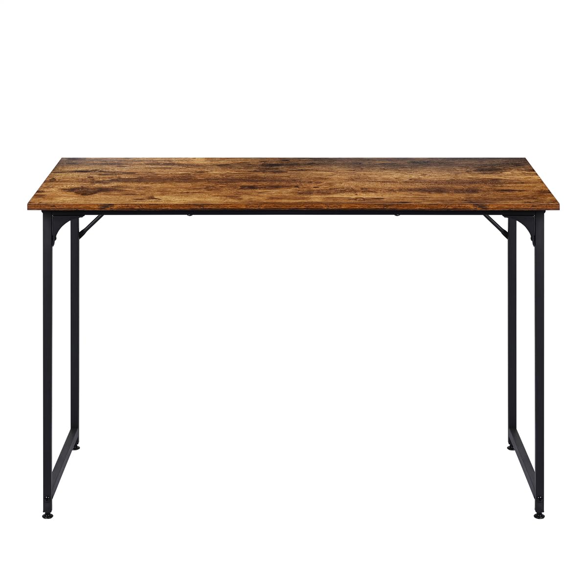 T-LOVENDO.ES Mesa de Ordenador Estrecha, Escritorio de 120 cm x 60 cm, Pequeña Mesa de Oficina de Diseño Industrial, para Oficina en Casa, Estudio, Salón, de Trabajo, Estructura de Metal, Madera