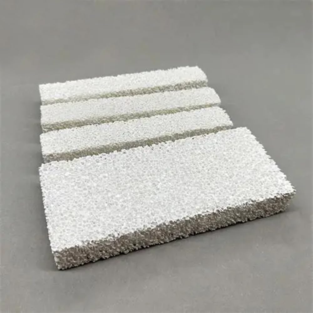Odporny na wysokie temperatury ceramiczny filtr odlewniczy z pianki tlenku glinu — 1 szt., gęstość porów 8–60 ppi, porowatość 80–90%(70mmx15mm)