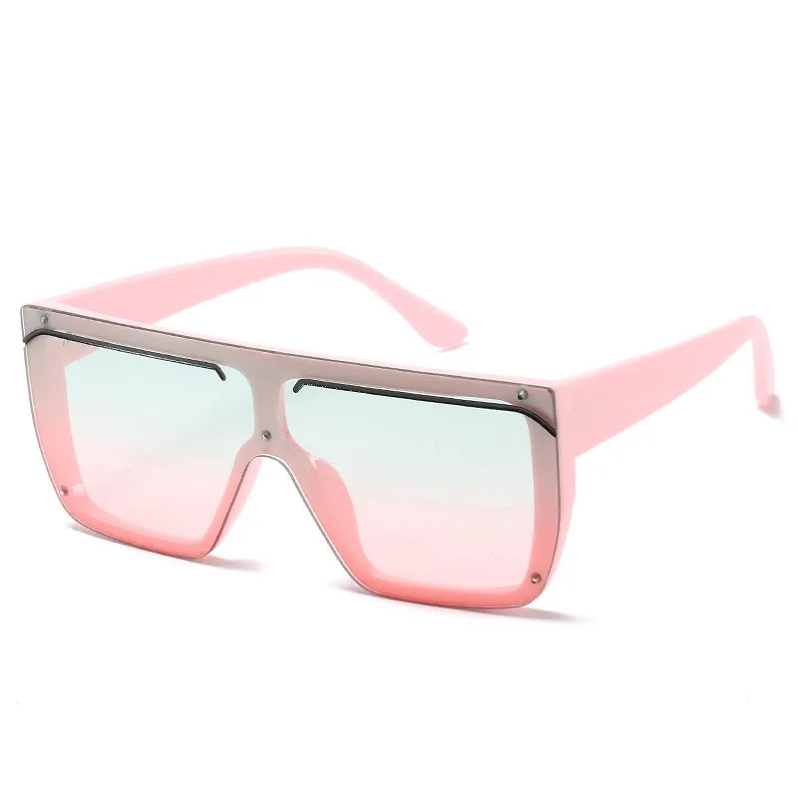 Vintage One Piece Sunglasses Woman Man Fashion Luxury Big Frame Eyeglasses Summer Traveling Uv400