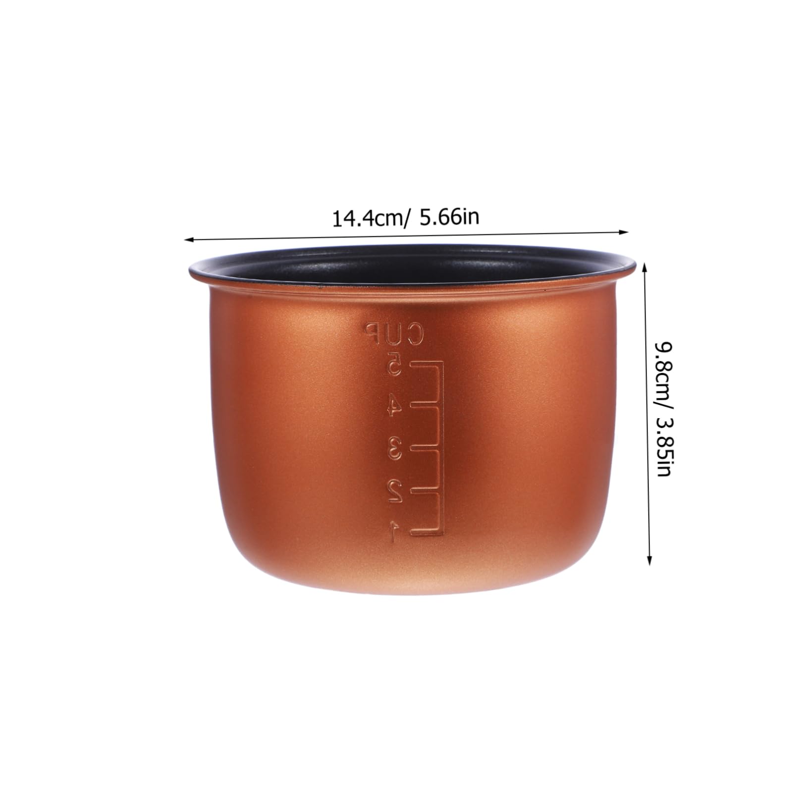 Cabilock Doublure Antiadhésive en Alliage D'aluminium 1,2l Cuiseur à Riz pour Plusieurs Styles Pot Intérieur de Remplacement Polyvalent Facile à Nettoyer Cuisine Domestique