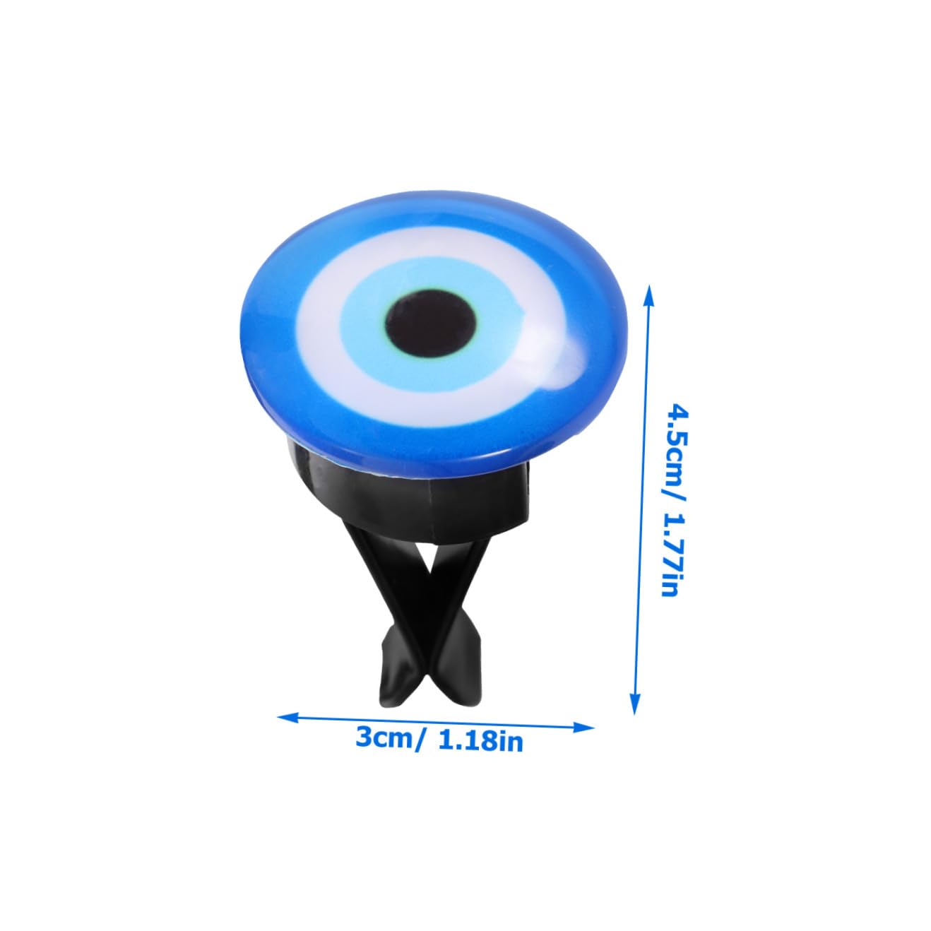 SOLUSTRE 18pezzi Clip Diffusore Per Auto Con Design Occhio Maligno Piccole Clip Per Bocchetta Aria Decorazione Creativa Per Auto Ufficio e Casa