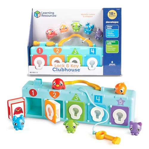 Learning Resources Lock & Key Clubhouse, Counting and Fine Motor Games, Combination Lock Toy , Montessori Activity Center For Kids, Preschool Learning Activities, Boy and Girls Gifts by Learning Resources - Used condition - US$16.84