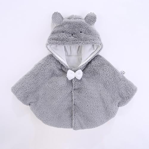 sfdgfhyf Infant Baby Cape Windbreaker Spring Winter Outings Coat Girls Cape Boys Grey Bear 5t Jacket Boys2