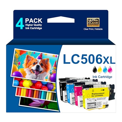 Image of LC506 LC506XL Ink Cartridges Replacement for Brother LC 506 506XL | High Yield INKvestment 4355 4555 4557 Compatible with Brother MFC-J4355DW MFC-J4555DW MFC-J4557DW Printer