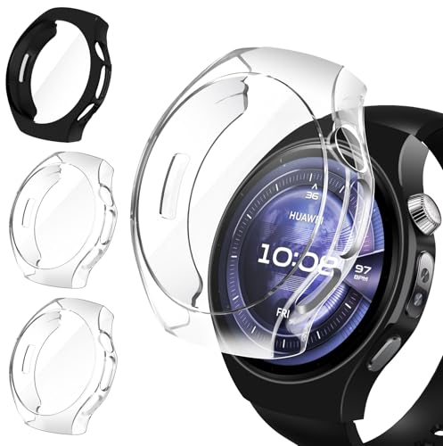 [Modello Compatibile] ---- Cover in di alta qualità con protezione per lo schermo integrata, appositamente progettato per Custodia per Huawei Watch 5 42mm. Non compatibile con altri modelli, Si prega di controllare il modello di orologio prima di acquistare. (NOTA: Il pacchetto contiene solo custodie, Watch e Watch Band non sono inclusi.)