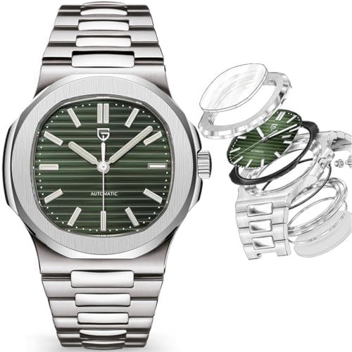 LACZ DENTON Pagani Design PD1728 Mens Automatic Watches Full Stainless Steel Waterproof 100M Watches for Men Men Mechanical Wristwatches