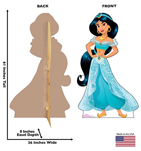 Image of Cardboard People Jasmine Life Size Cardboard Cutout Standup - Disney Princess Friendship Adventures