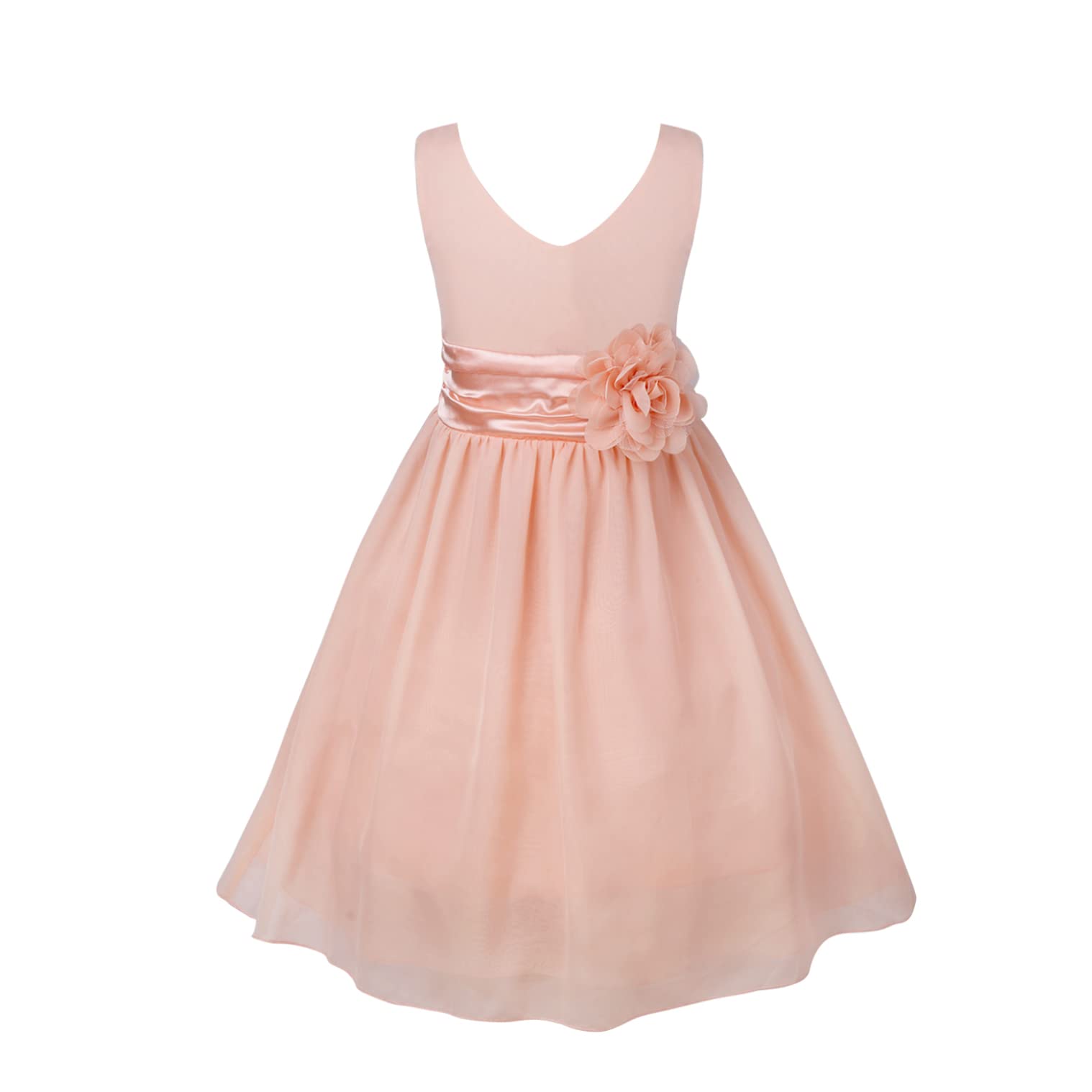 ranrann Avondjurk voor kinderen, meisjes, tule, chiffon, bruiloftsjurk