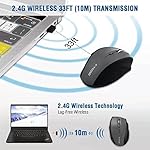 E-YOOSO Wireless Mouse for Laptop, Portable Optical Computer Mouse, 6 Buttons, Cordless 2.4GHz with USB Receiver, 5-Level 4800 DPI, 18 Months Battery Life for PC Chromebook Windows Mac - Image 2