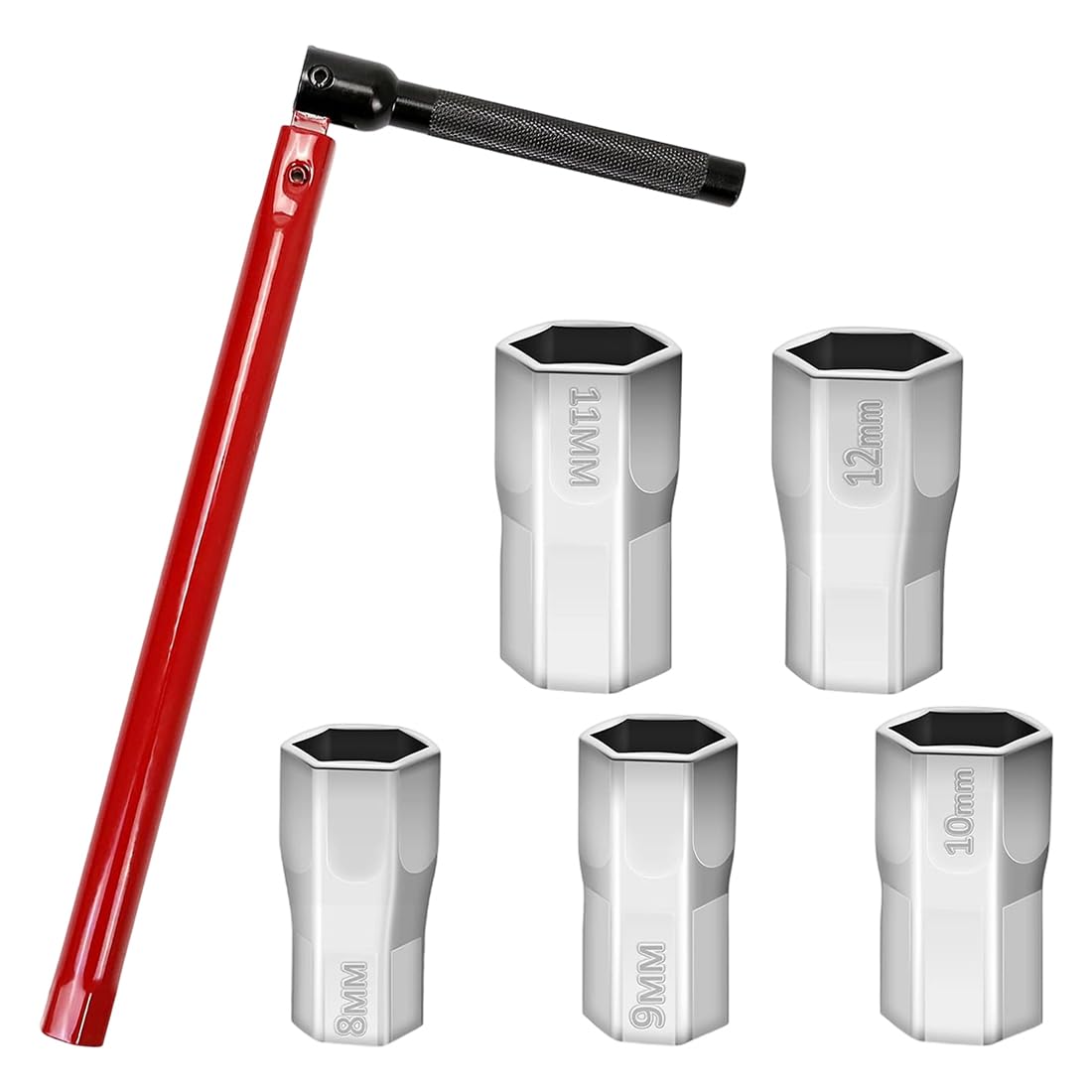 Llaves de tubo huecas, llave para grifo bajo lavabo, llave para grifo de lavabo, llave para grifo, herramienta de instalación de grifo de 8-13 mm