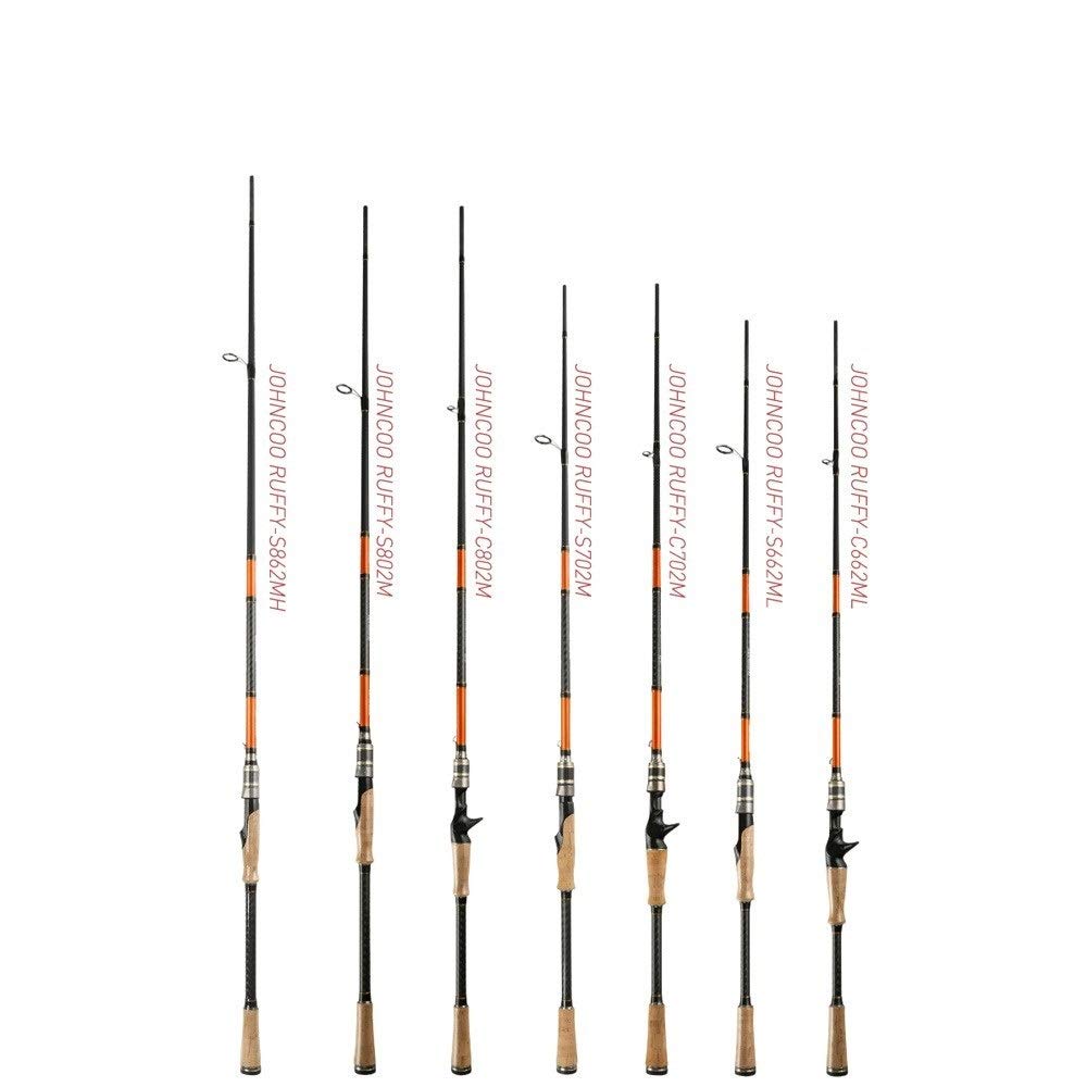 Cañas de Pescar en Mar,Cañas de Pescar Surfcasting Caña de Pescar Guía con 1,98 m 2,1 m 2,4 m 2,6 m Cebo de acción rápida Caña de Pescar