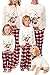CCHAYE Pajamas de Noël Famille Association Festival Festival Tenue 2 pièces Hiver Sleepwear White Top Pantalon à Carreaux Nightwear Lounge Portez Cadeau pour Maman Papa Genre-Hommes_3XL Improve