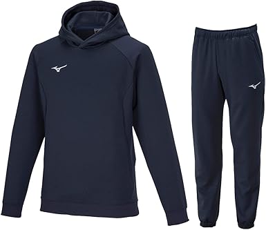 Mizuno テックスウェット　ネイビー ジャケット＆パンツ セット　Sサイズ Mizuno テックスウェット ネイビー ジャケット＆パンツ セット S