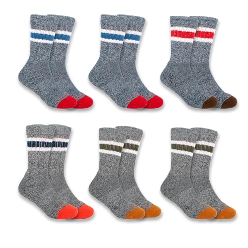 Chaussettes Carhartt garçon lot de 6 avec talons renforcés