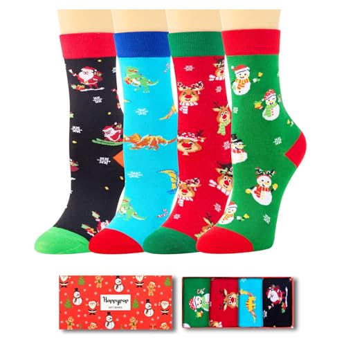 HAPPYPOP Christmas Socks for Kids - Secret Santa Gifts...