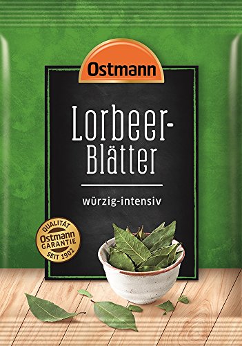 Ostmann Gewürze - Lorbeerblätter, getrocknete Gewürzpflanze zum Würzen und Einlegen von Fleisch, Fisch und vegetarischen Lebensmitteln aller Art, vegan, 50 g Cover