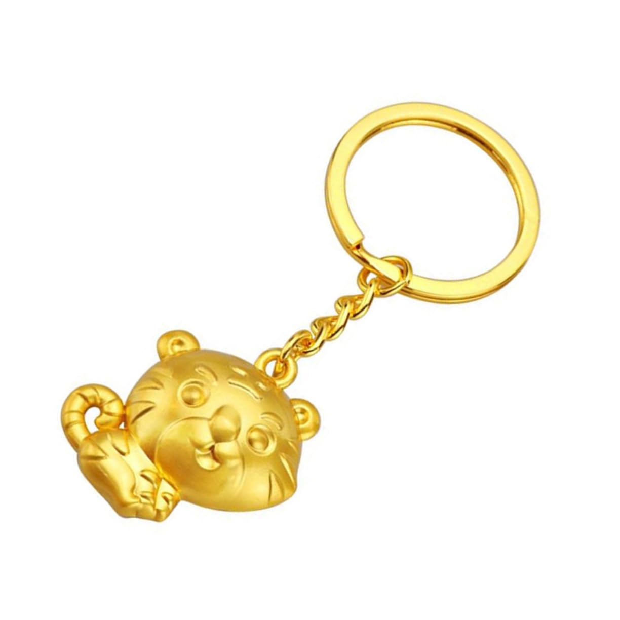 Decorative key rings, Handmade Chinese Tiger Keychain Charm Hanging Ornament for Bag Backpack Keyring