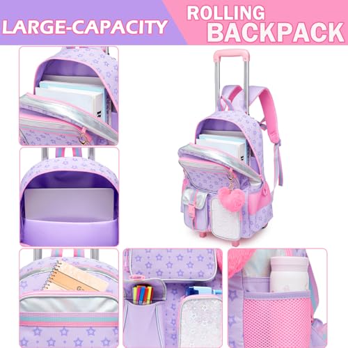 Mochila Infantil Menino Menina Escolar Mochilas Rodinha Mochila De Bordo Kit Casual Infantis Rodinha