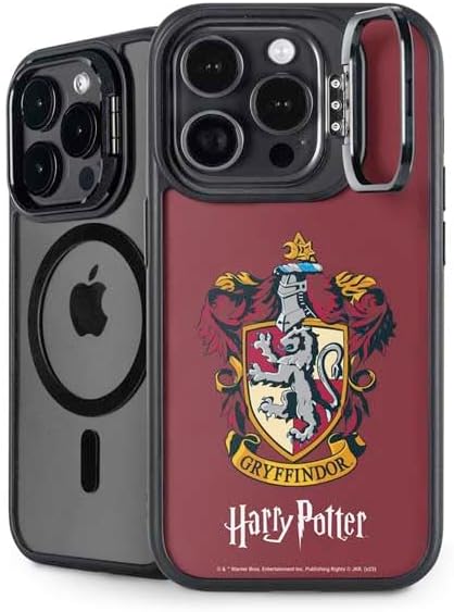 Skinit Kickstand Phone Case Compatible with iPhone 14 Pro Max - Officially Licensed Wizarding World Harry Potter Gryffindor House Crest Design