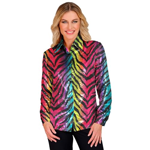 W WIDMANN MILANO Party Fashion - Chemisier Ă Paillettes pour Femme