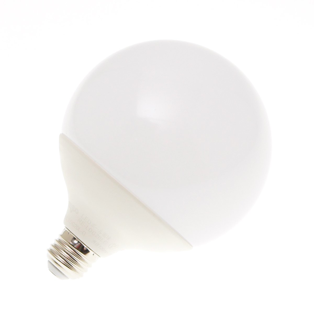 Amazon | 大型LEDボール電球 直径12cm E26口金 白色(昼白色と電球色の