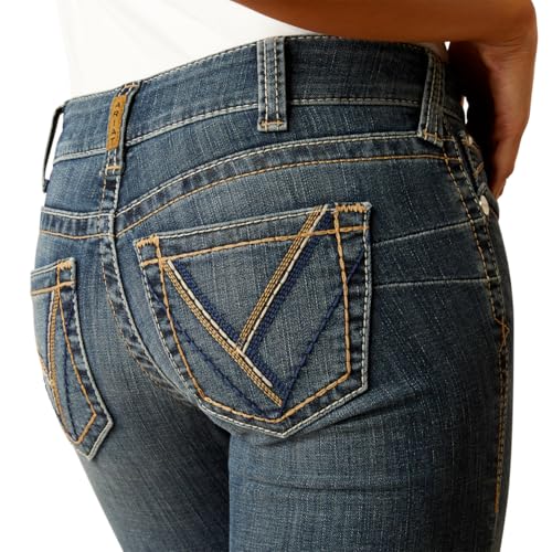 ARIAT Women's Low Rise Freya Boot Cut Jeans4