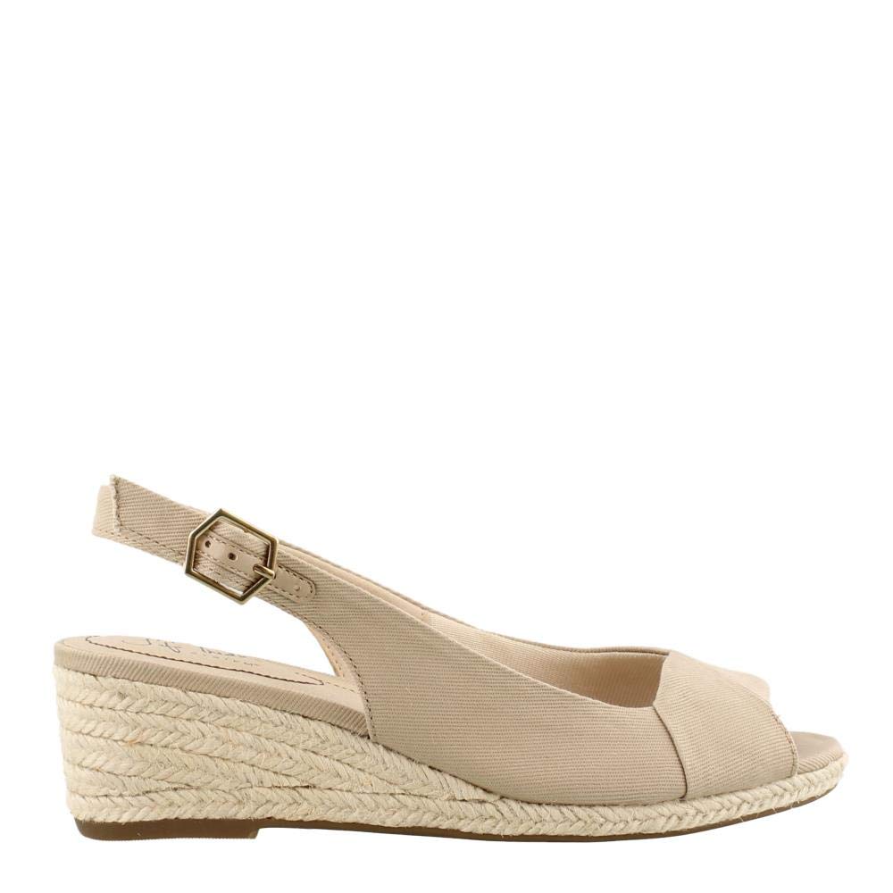 LifeStride Womens Socialite Fabric Peep Toe Casual Slingback, Taupe, Size 10.0 - Review, Price and Buying Guide
