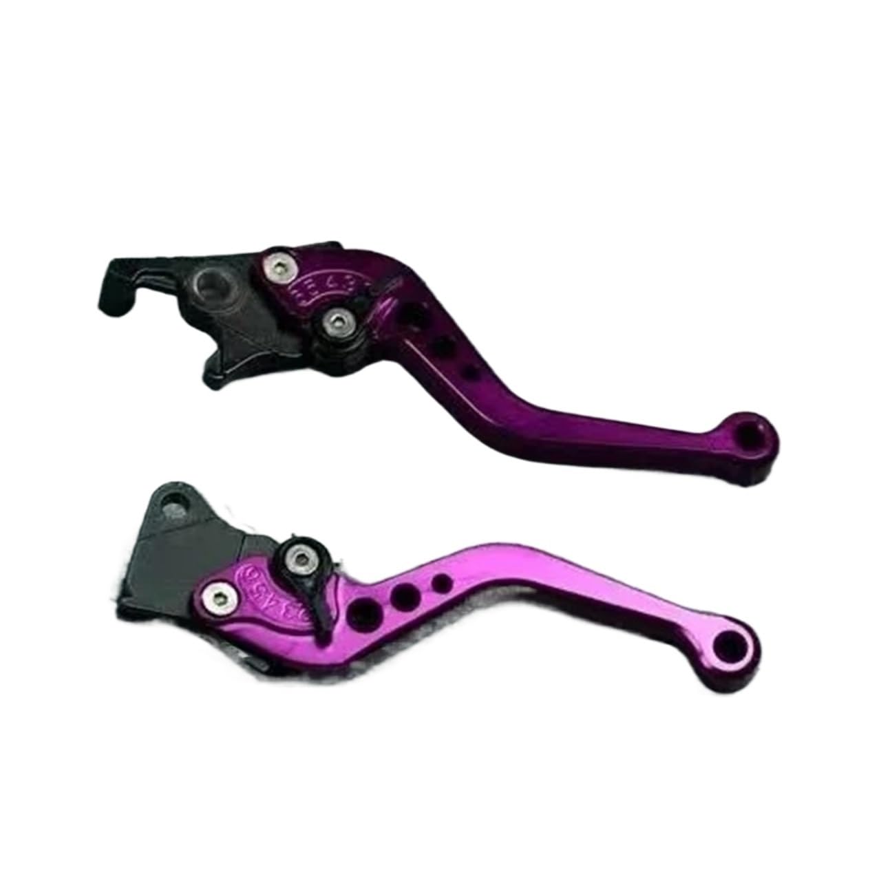 JWQEBNS Motorcycle Brake Clutch Levers for BMW for Suzuki Universal Motorcycle Clutch Brake Handle Drum Lever Motorbike Modification Alloy CNC(Purple)