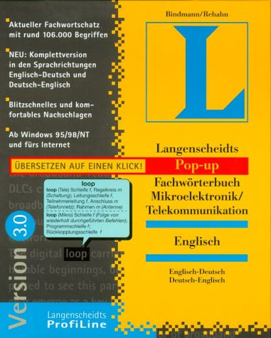 Langenscheidts Pop-up Fachwörterbuch Mikroelektronik - Telekommunikation CD-ROM. Englisch-Deutsch /Deutsch-Englisch
