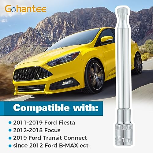 Image of gohantee Gearbox Clutch Motor Electromechanical Unit Unlock Tool, Transmission Actuator Reset Tool Compatible with Ford DSG 6 Speed DPS6 6DCT250 Clutch 6mm 14 Spline Socket with 1 /4 inch Drive, T40154