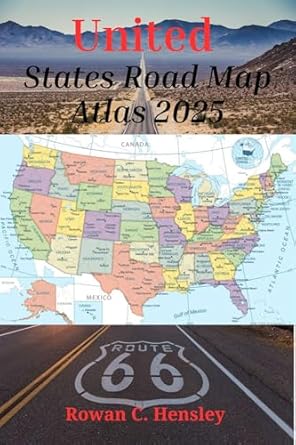 United States Road Map Atlas 2025 Detailed Maps Landmarks Highways 517KMkF3i L. SY445 SX342 