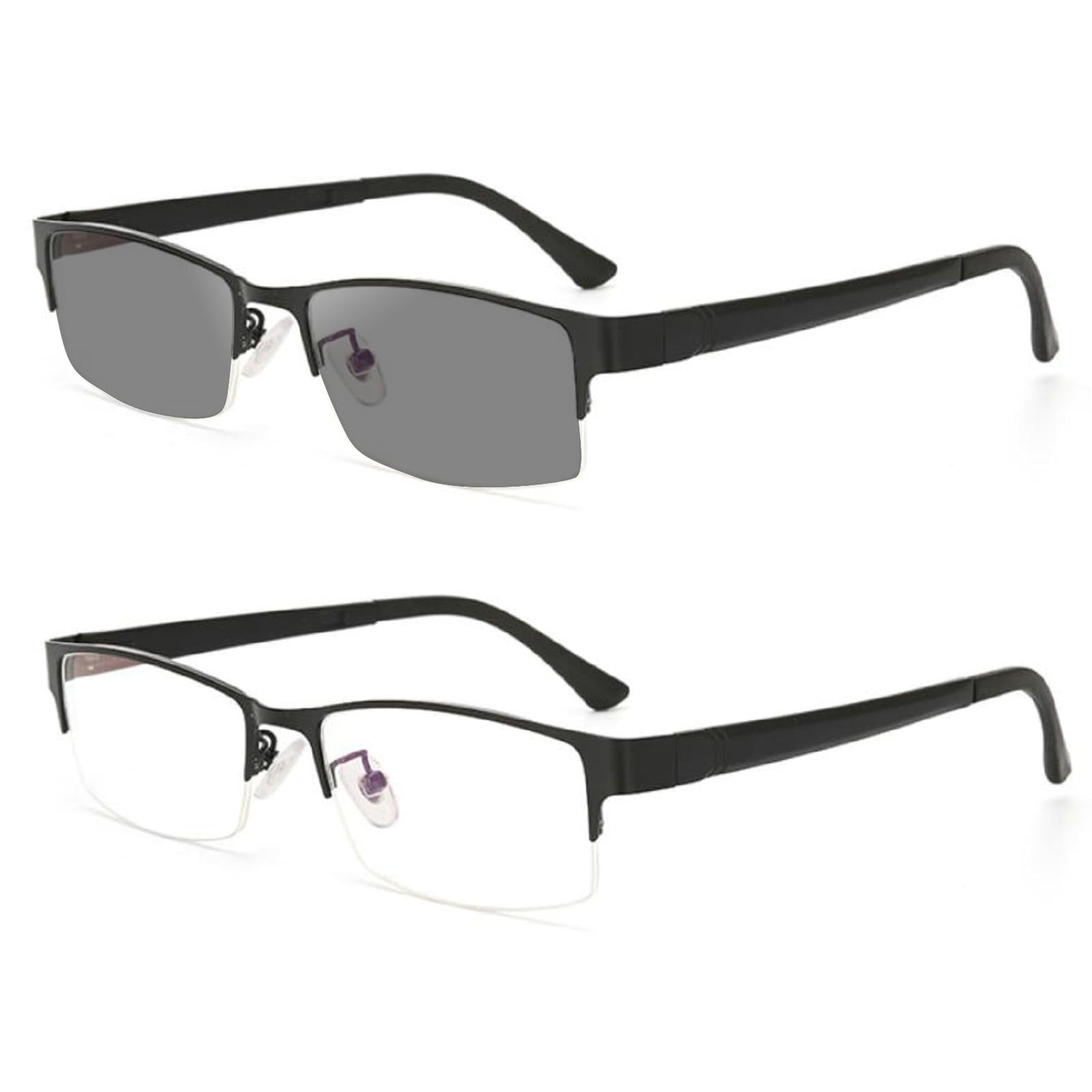 mincl/Photocromic Lens Transition Business Frames Reading Glasses