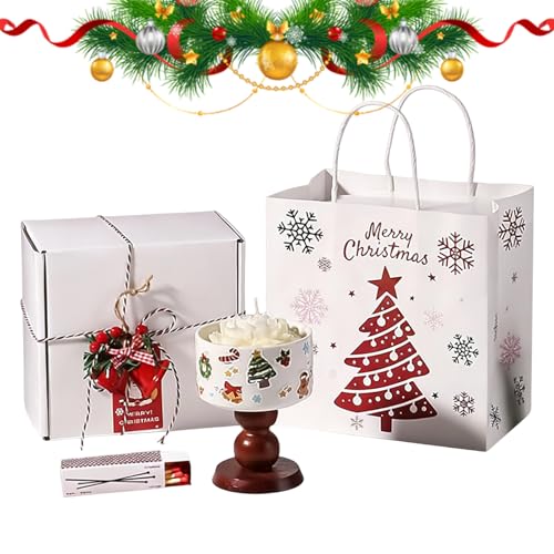 Bougie de Noël aromathérapie longue durée pour détente et fête à la maison