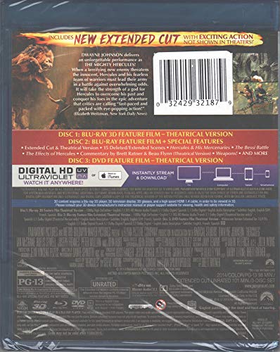 Hercules 3D [Blu-Ray 3D + Blu-Ray + DVD + Digital HD] image 4