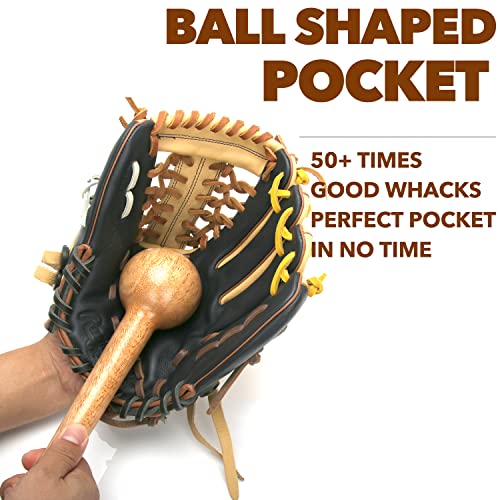 Aliball Baseball Glove Mallet, One Piece Structure Glove Breakin Mallet Quick Create A Ball Shaped Pocket Softball And Baseball Glove Treatment (A) #TOP2