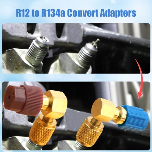Kit adaptador conversor R12 a R134A para aire acondicionado miniatura 6