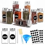 GUT LUFTDICHTHEIT - Das dicke Gewürzdosen Set aus Glas mit Schraubdeckel ist sehr luftdicht und hält die Gewürze lange frisch und Geschmack.