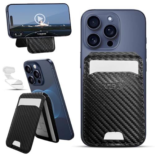 Ya en manzanajugosa.com: MAGIM Super Pack Cartera Magnética para iPhone 12 y Posteriores | Capacidad 3 Tarjetas + Soporte + RFID + Anillo Imán Extra + Protector USB-C | Tarjetero Minimalista con Accesorios Premium