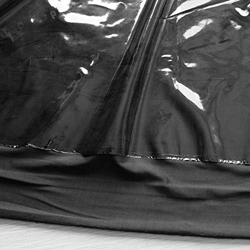 Amazon.com: SELFAB - Tela de piel sintética sintética brillante con  superficie de espejo, color negro, para ropa, pantalones cortos, falda,  bricolaje : Arte y Manualidades