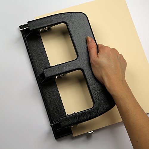 Officemate Medium Duty 3 Hole Punch With Ergonomic Handle, 30 Sheet Capacity, Black (90088) #TOP1