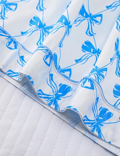 Women's 2 Piece Bow Pajamas Set Pink Pjs Cute Pj Set Summer Coquette Short Sleeve Button Down Lounge Sets Sleepwear4