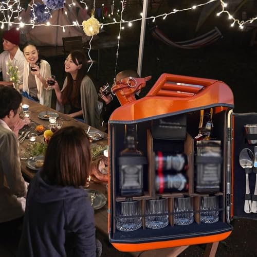 Mini bar jerricano para tus escapadas: mueble de whisky portátil e impermeable de diseño 3