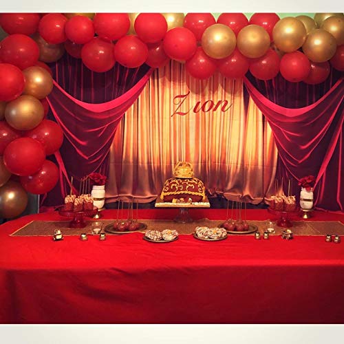 Fondo fotográfico rojo 7x5ft para fiestas y eventos miniatura 4