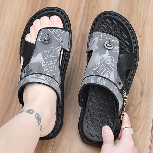Men's Comfortable Hallux Valgus Summer Flip Flops,Retro Clip Toe Sandals For Plantar Fasciitis,arch Support Orthopedic Slippers3