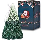 Christmas Candles Decor, Christmas Scented Candles Gifts for Women Christmas Novelty Candles Tree Candles Holiday Window Candle Decor
