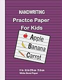 HANDWRITING PRACTICE PAPER FOR KIDS: Top Flight Multi-Method 1st Grade Primary Tablet, 1 Inch Ruling, Bond Paper, 11 x 8.5 Inches, 108 Sheets (56415)